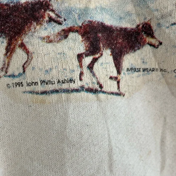 Vintage 1995 Wolves Crewneck Sweatshirt - Picture 3 of 7